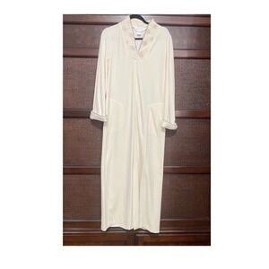 Diamond Tea Home Dress Velvet Robe Pockets Soft Vintage Size XS Cozy Loungewear
